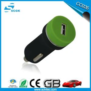 휴대전화용 휴대용 단일 USB 차량용 충전기
