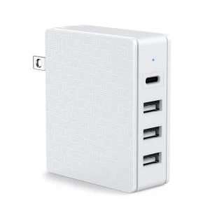 접이식 PD+3.1A 급속 충전 4포트 USB 벽면 충전기