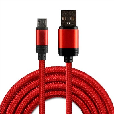 안드로이드 휴대폰 충전 가죽 USB 케이블 2M