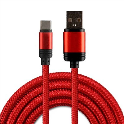 Type-C, 마이크로 및 iPhone을 갖춘 고품질 편조 케이블